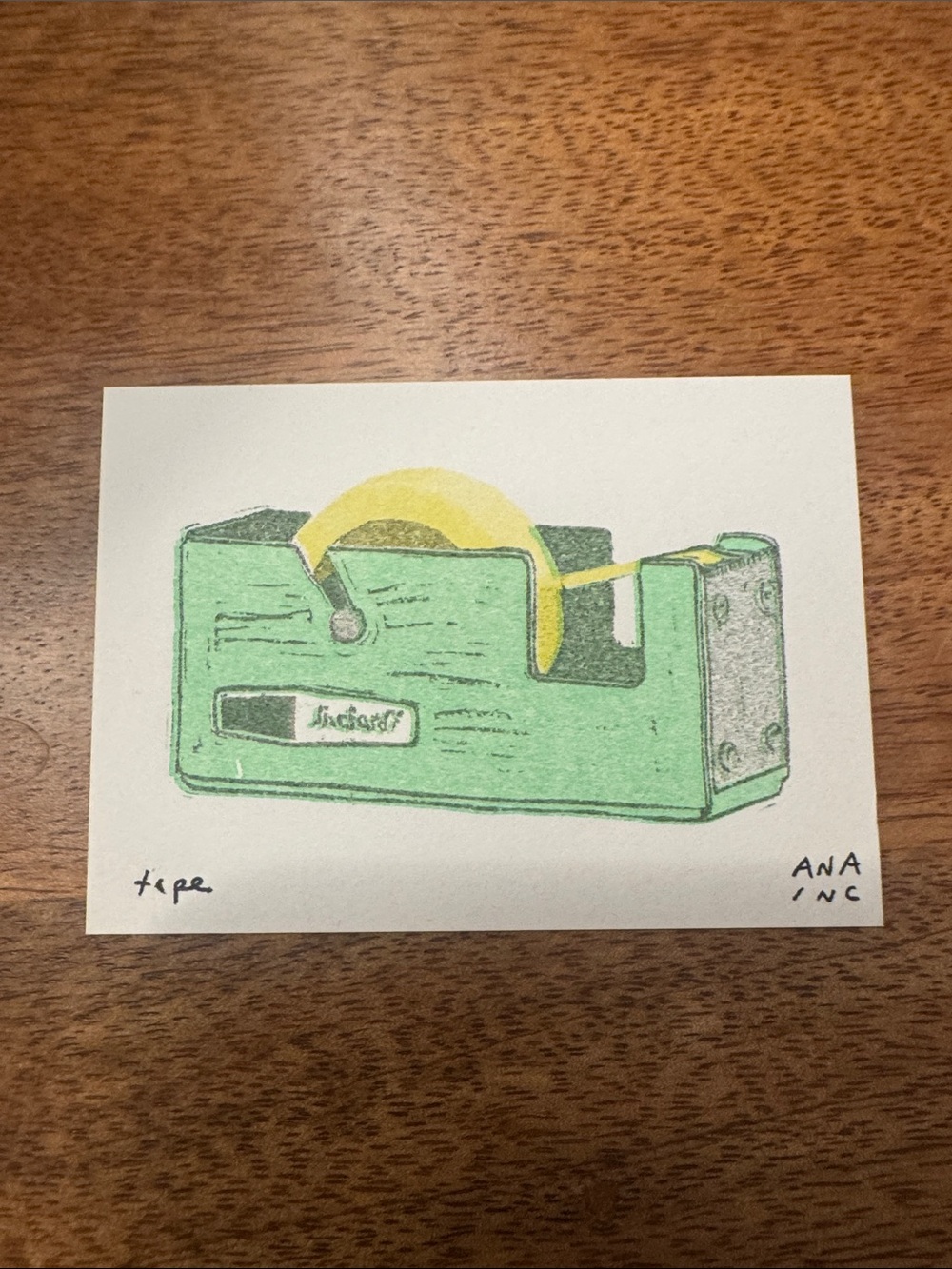 Inciardi - Green Tape Dispenser - Mini Art Print